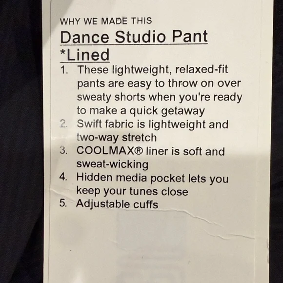 Lululemon Athletica Black Joggers Rare Find Size 4 New with Tags Amazing Deal - Picture 10 of 12